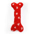 ZippyPaws Holiday Jigglerz  Festive Bone  |  Shakeable Squeaky Plush Toy