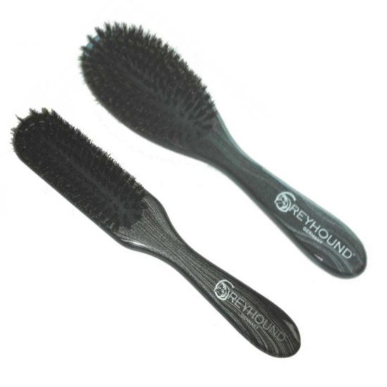GREYHOUND 100% Natural Boar Bristle Brushes  BLACK (Discontinued)