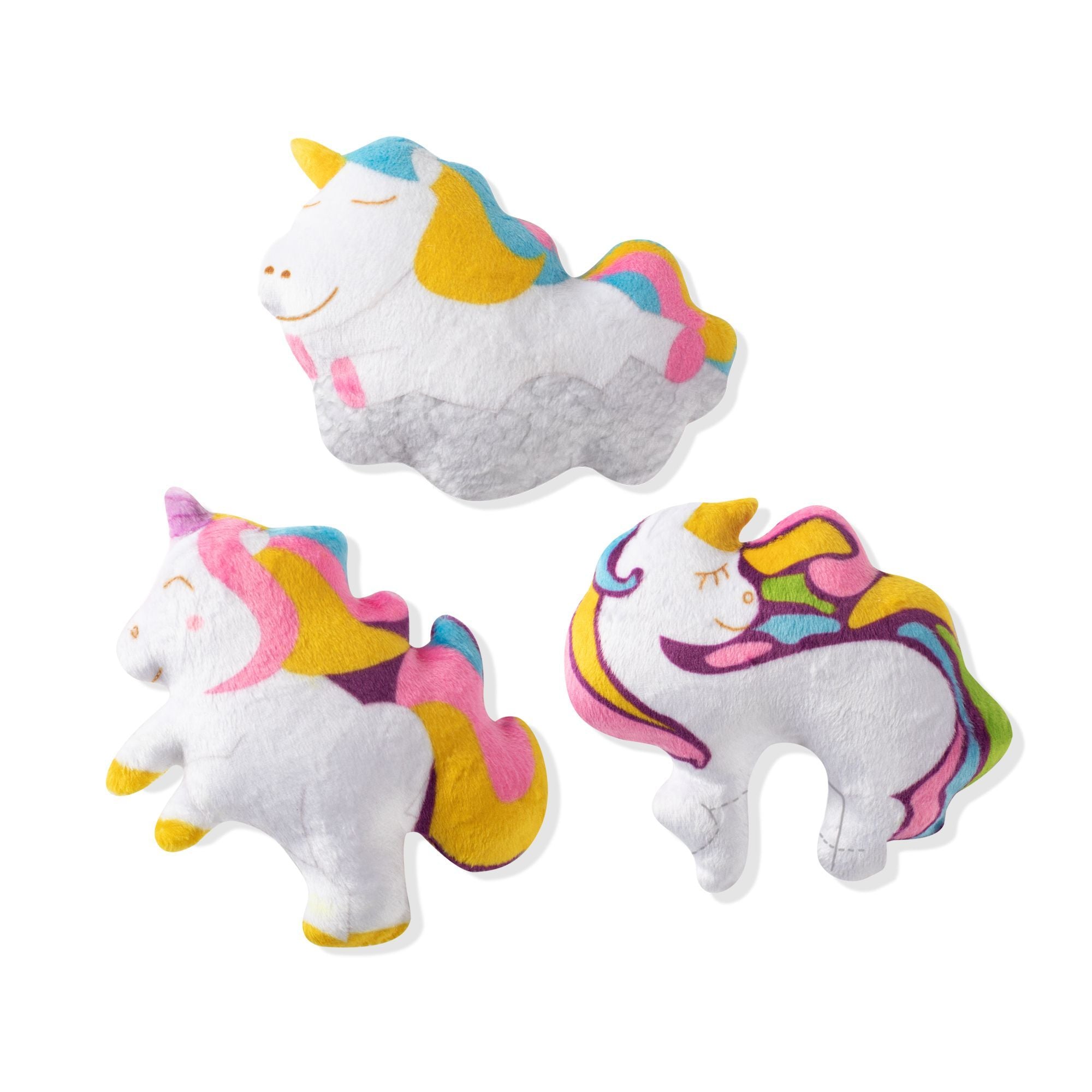 Fringe Studio PetShop Unicorns  |  Mini Squeaky Plush Toy Set