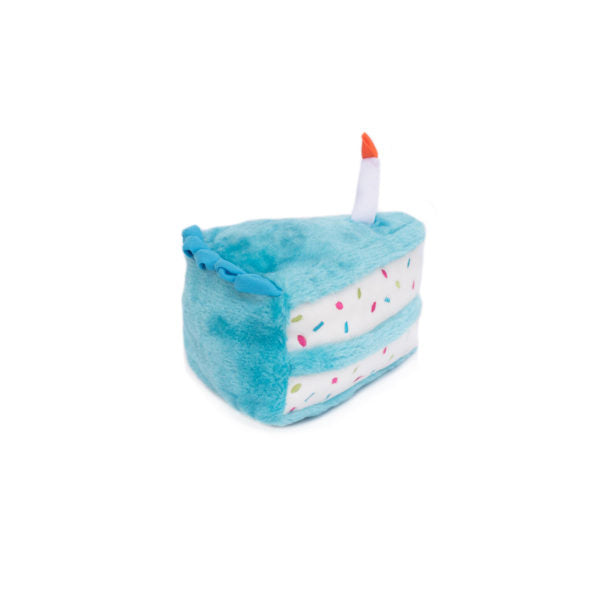 ZippyPaws Plush Birthday Cake  |  Squeaky Plush Toy