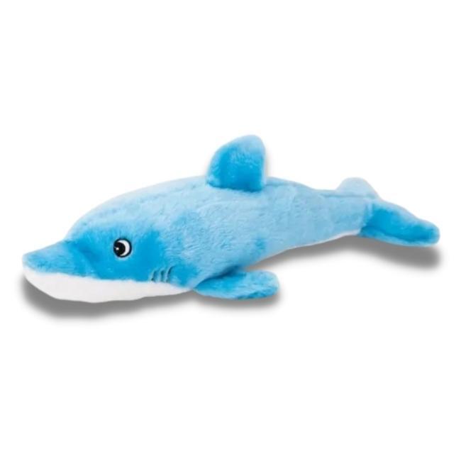 ZippyPaws Jigglerz  Dolphin  |  Shakeable Squeaky Plush Toy